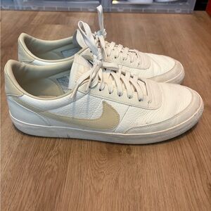 Nike Men's White and Tan Sneakers